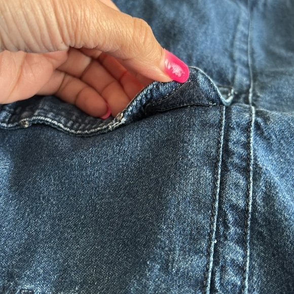 Columbia Vintage Cargo Denim Mini Skirt size small - Picture 6 of 8